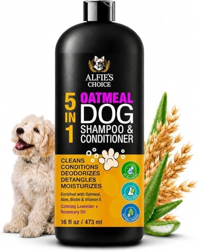 Oatmeal Dog Shampoo and Conditioner for Itchy Skin Relief 16 fl oz