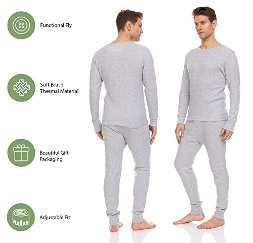 DARESAY Mens Thermal Long Sleeve Shirt & Pant - Base Layer for Tshirts & Jackets - Long Johns For Men Base Layer Set (2-Sets)3
