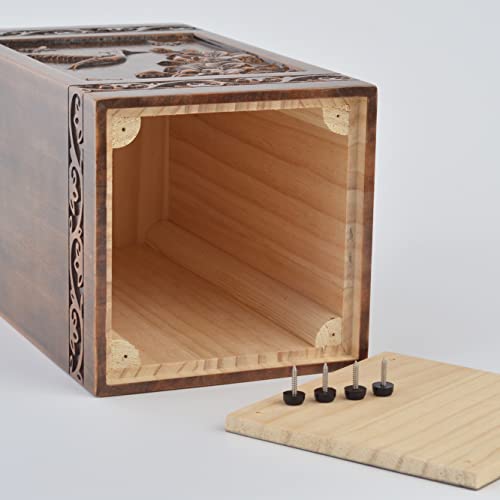 hummingbird Wooden Urn