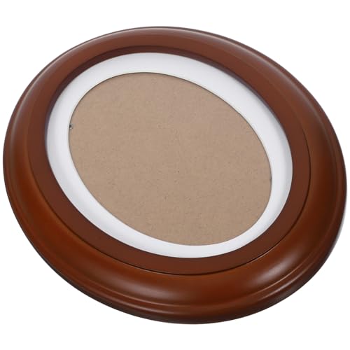 ABOOFAN Marco de Fotos de Madera Ovalado Clásico Decoración para Colgar en La Pared Marco de Fotos de Forma Ovalada de Madera Clásica Envío de sin Costura Y de 7 Pulgadas