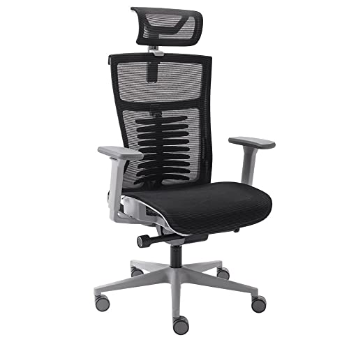 Cadeira de Escritorio Elements Vertta Grey and Black Special