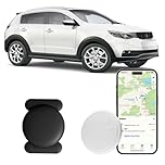 HONGTOP H GPS Trackers for Car, Vehicles etc, 1PCS Real Time Tracker Device Works with Find My (iOS Only) APP, Mini Hidden Car GPS Tracker with Magnetic Case, No Monthly Fee (Black)