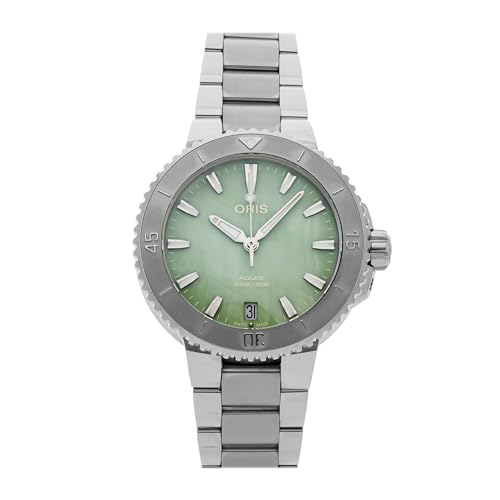 ORIS(�I���X) �A�N�C�X�f�C�g 36.5mm AQUIS DATE �����Y ���f�B�[�X �r���v �E�H�b�` �������� �_�C�o�[�Y �X�e�����X�X�e�B�[���u���X���b�g �O���[���}�U�[�I�u�p�[�������� �� �V�F�� 01 733 7770 4157-07 8 1