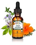Kids Fast Asleep – Tasty, Organic, Alcohol-Free Kids Sleep Support Herbal Extract With Lemon Balm, California Poppy & Passionflower, Soothes Nap & Nighttime Transitions, Vegan, 1 Oz
