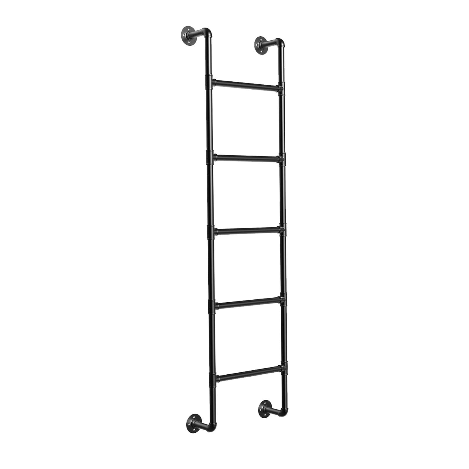 Échelle murale pour grenier 143 cm en acier premium pour bibliothèque