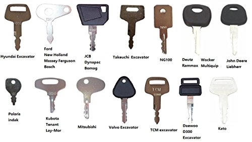 27 Heavy Equipment Construction Ignition Key Blank Replacement Set Custom Cut to fit Equipments