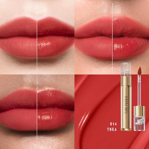 Image of Elixir Velvet-Shine Switching Lip Tint, 2-in-1 Velvet & Shine Lip Cream, Hydrating Long Lasting Liquid Lipstick, Blurs Lip Lines, Lightweight Non-Sticky with Vitamin E 014 Thea