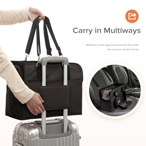 Pet-Carrier-Cat-Carrier-for-Medium-to-Large-Cats-and-Small-Dogs-with-Removable-Liner-Holds-Dog-Carriers-up-to-22-lbs-for-Small-Dogs-Soft-Sided-Foldable-Cat-Carrier-BlackLarge