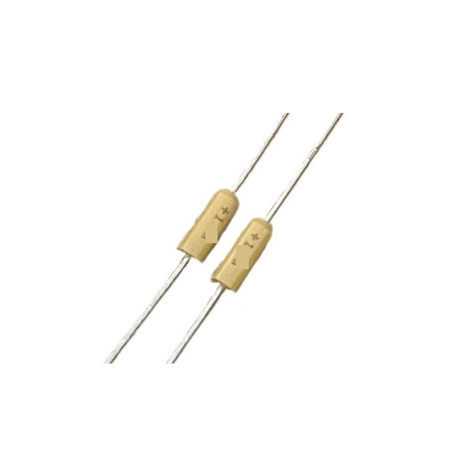 Condensateur tantale 10uF 10V TAC106K10P02 axial pour filtrage de tension et réparation PCB