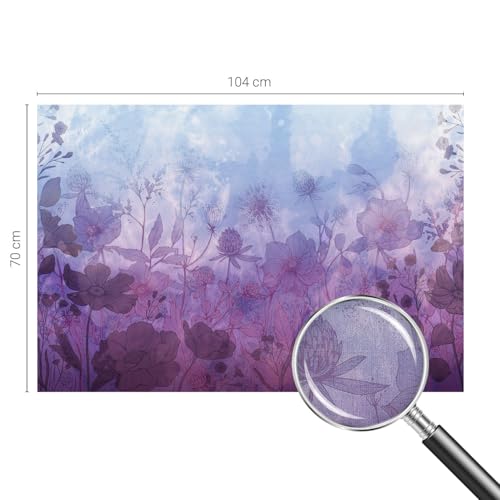 Papier Peint Auto-Adhésif Pose Murale Facile Sans Colle Tulup Fleurs Pastel 104x70