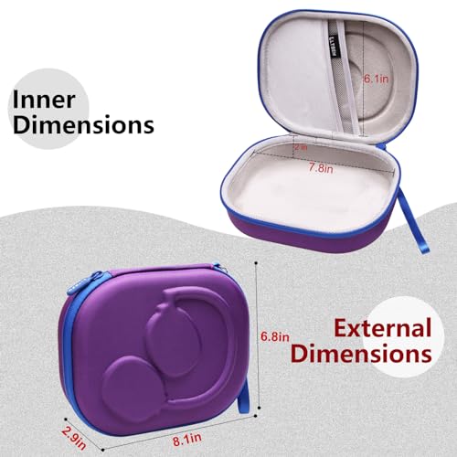 Image of L LTGEM EVA Hard Case for JBL Live 770NC /660NC /650BT /460NC /670NC /400BT /500BT and JBL Tune 770NC /710BT /720BT /760NC /700BT /750BT /510BT /660NC /520BT /500 /E45BT Bluetooth Wireless Headphone(Purple+Grey)