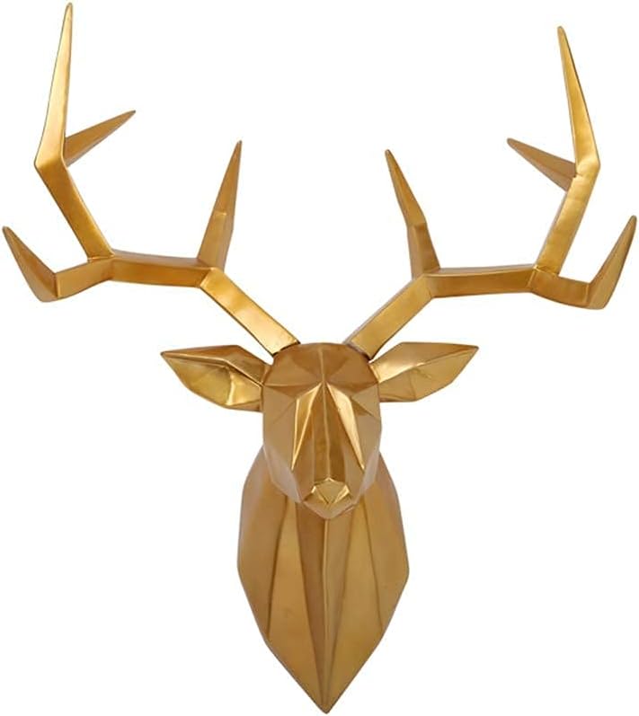 鹿の頭の壁掛け壁の装飾ペンダント動物彫刻リビングルームポーチ背景の 鹿の頭の壁掛け壁の装飾ペンダント動物彫刻リビングルームポーチ背景の