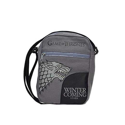 Juego de Tronos Bolso Stark Small Fabric Messenger Bag Game of Thrones Official Merchandising Bandolera Tiempo Libre y Sportwear, Adultos Unisex, Multicolor (Multicolor), Talla Única
