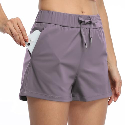 Willit Women’s Shorts Athletic Running Shorts Yoga Lounge Active Shorts Comfy Lightweight with Pockets 2.5″