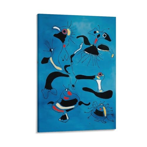 Poster Joan Miró Oiseaux et Insectes, suspension murale haut de gamme 60x90
