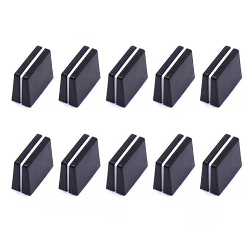 Cpolebev 10 Uds. Tapas de Atenuadores Perillas Deslizantes de Atenuador del Mezclador Tapas de Botones de Repuesto para Accesorios de Consola Mezcladora