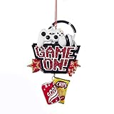 'Game On!' With Soda and Chips Dangle Ornament