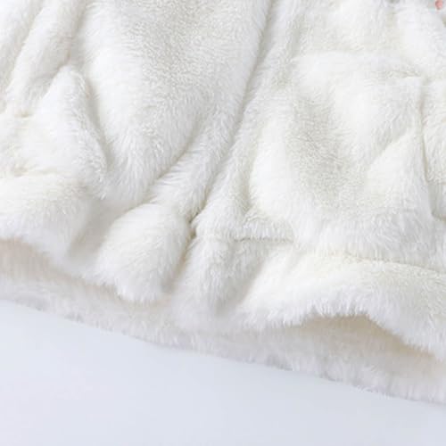 Panda Fleece Hoodie Jacket for Toddler Boys Girls with Ear, Fuzzy Warm Winter Coats Kids Faux Fur Outwear 1-8 Years3