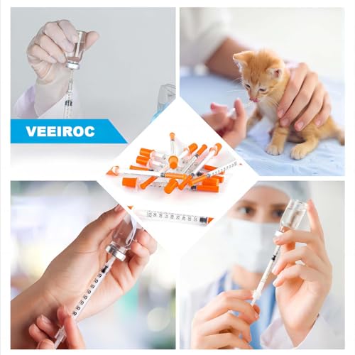 1ml Syringes with 31G 5/16\" (8mm) Needle, Individual Wrapped, 30PACK (1CC 31G 5/16\"-30PACK)