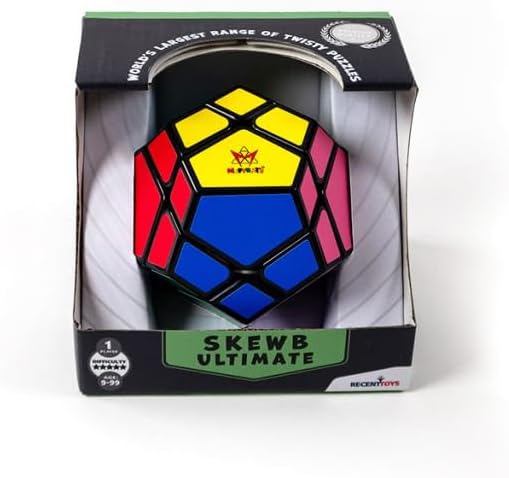 Meffert's Skewb Ultimate - The Original 12-Sided Brainteaser Puzzle Challenge from Recent Toys - Travel Friendly Fun for Ages 9 - Adult image 4