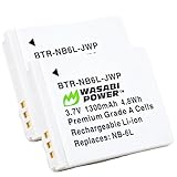 Wasabi Power CAS NP-6L Battery 2-Pack for Generic FHD 1080P 44MP Digital Camera. Compatible with Aasonida, CAMKORY, GREYKA, HOORUAN, IWEUKJLO, lamphle, Lecran, Nsoela, VAHOIALD, YOODEE, and More