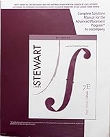 Complete Solutions Manual for Single Variable Calculus 7th Ap* Ed 1111427089 Book Cover