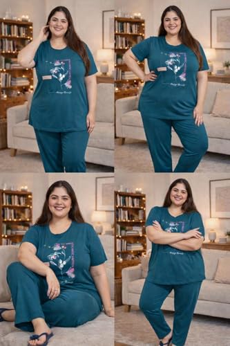 Image of In Love Women's Plus Size Longline T-Shirt with Side Pocket, 3 /4 Sleeve, Crew Neck