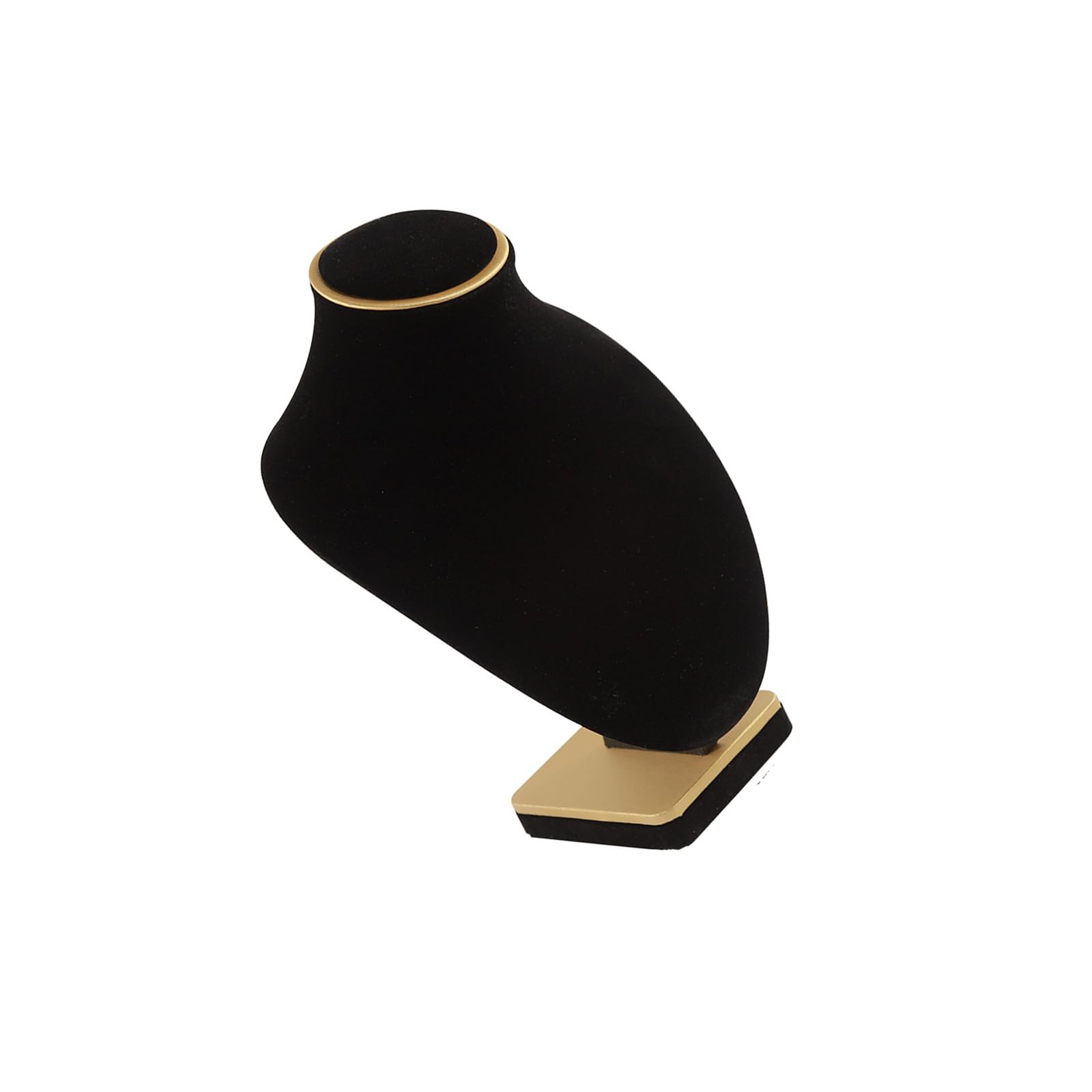 Piceioep Bust Shaped Necklace Holder Velvets Lined Jewelry Stand Stable Exhibition Display for Boutiques Trade Shows Stable Jewelry Exhibition Mannequin