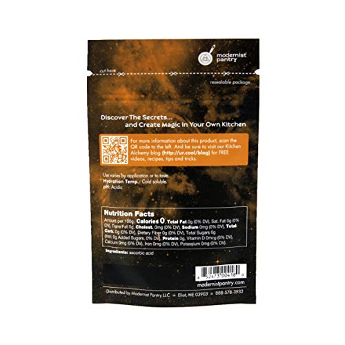 Pure Ascorbic Acid ⊘ Non-Gmo ❤ Gluten-Free ☮ Vegan ✡ Ou Kosher Certified - 50G/2Oz #TOP2