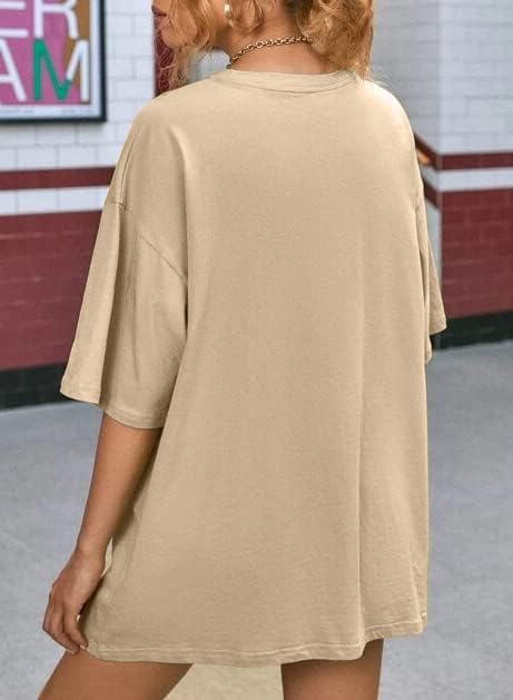 Vista 5 de PIOFLIFE Camisa de gran tamaño para mujer (S, albaricoque), Albaricoque