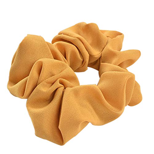 Diadema elástica de tela de color puro, para coleta, color amarillo, rendimiento confiable, cómodo manejo