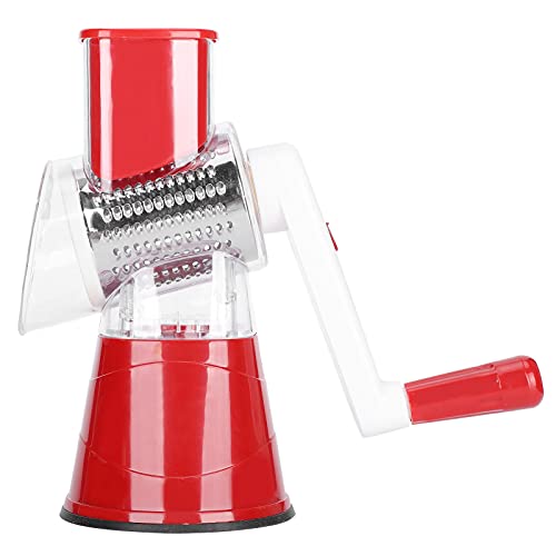 OEBUAFI Cortador de Verduras, Rallador de Alimentos Manual Multifuncional para Accesorios de Cocina, Cuchillas de Acero Inoxidable Seguras, Velocidad de Corte de 360 ​​grados, para Cocinar en Casa