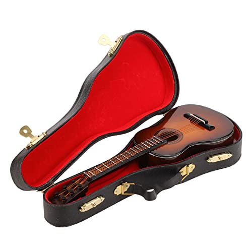 Modelo de Guitarra Em Miniatura Requintado Basswood Mini Guitarra Elétrica Casa Instrumento Decoraçã