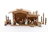 Original M. I. Hummel Figur M.I.Hummel Hum 2230 Set Krippe 17 teilig Figuren, Keramik, Mehrfarbig, One Size