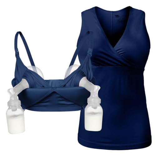 Image of Supermom Hands Free Pumping and Nursing Bra - Hands Free Nursing Bra for Pumping - Breastfeeding Bras for Women
