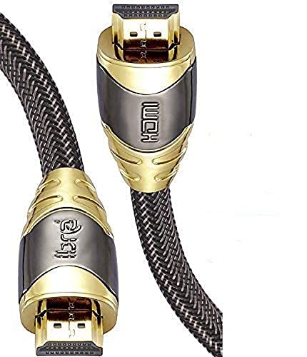 IBRA 8K / 4K HDMI Cable 3M HDMI Lead-Ultra High-Speed 18Gbps HDMI 2.0b Cord 4K@60Hz 8K@60Hz Support Fire TV, Ethernet, Audio Return, Video UHD 2160p, HD 1080p,3D, PS3 PS4 PC LUXURY