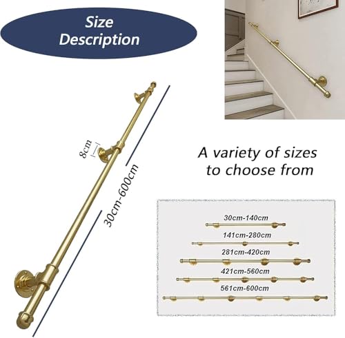 Rampe en fer forgé doré de 80 cm pour sublimer votre escalier intérieur - 3