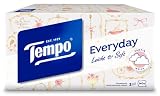 Tempo Chusteczki higieniczne XXL Light Box – 8 pudełek, 140 chusteczek w pudełku – miękkie chusteczki papierowe, nadają się do prania w pralce