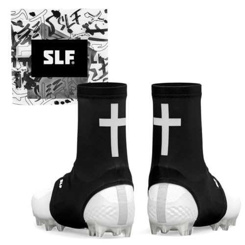 SLEEFS Faith Cross Spats/Cleat Covers Athletic Ankle Protection & Turf Guard