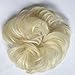 Produktbild PRETTYSHOP Haarteil Haargummi Hochsteckfrisuren unordentlicher Dutt leicht gewell. Farbe: weißblond HG4a