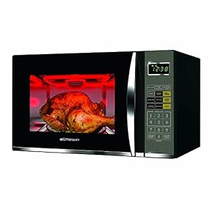 Emerson MWG9115SB-N Microwave Oven with Griller, Timer & LED Display 1100W, 11 Power Levels, 9 Pre-Programmed Settings, Removable Glass Turntable with Child Save Lock, 1.2 Cu. Ft, Stainless Steel Emerson MWG9115SB N Microwave Oven with Griller Timer LED Display 1100W 11 Power Levels 9 Pre Programmed Settings Removable Glass Turntable with Child Save Lock 12 Cu Ft Stainless Steel