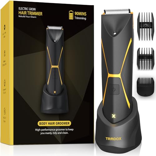 TRMDOX Ball Trimmer, Body Hair Trimmer for Men, Electric Groin