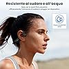 MANKIW Cuffie Conduzione Ossea Bluetooth 6.0, Auricolari Conduzione Ossea Open-Ear Sportivi, Ricarica Rapida Type-C, IPX5 Impermeabili, Cuffie Senza Fili per Corsa, Fitness e Guida