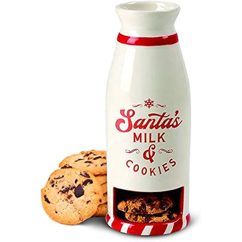 Cookie Mug with Cookie Pocket for Serving Santa a Snack - Santa's Milk and Cookies Santa Mug with Cookie Holder - A Traditional Way to Thank Santa this Christmas Season Cover