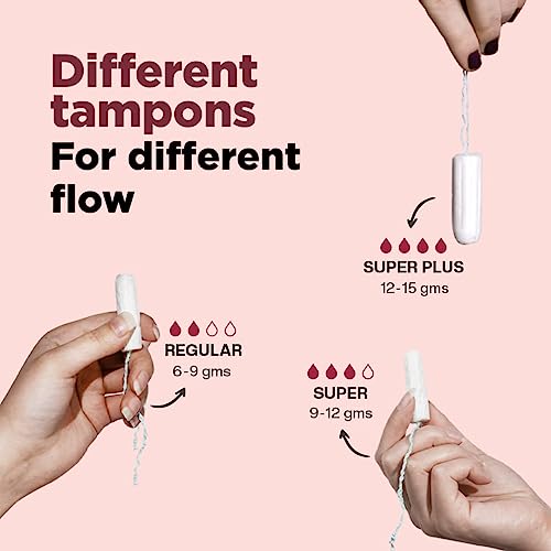 Image of PEESAFE 100% Organic Cotton Tampons (Pack Of 16, Regular) | For Light To Medium Flow | Comfortable & Stain-Free Experience | Fda Approved