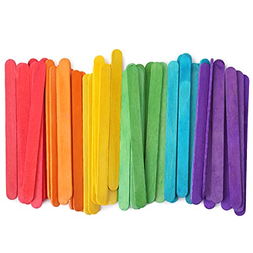 Mr. Pen- Colored Popsicle Sticks, 200 Pack, 4.5 Inch, Colored Craft Sticks, Colorful Popsicle Sticks, Rainbow Popsicle Sticks, Wooden Sticks For Crafts, Colored Craft Sticks, Craft Popsicle Sticks #TOP7