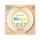 KinKind Hair Conditioner Bar - NOURISH Me! | Argan Oil Conditioner Bar for Hair - Solid Coconut Conditioner - Dry Hair Conditioner | For Normal/Dry & Grey Hair | Up to 50 Washes - Vegan & Cruelty Free