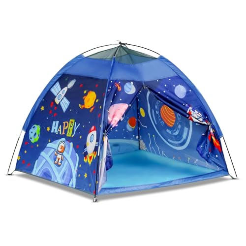 Image of SANGANI, Kids Play Tent House | Kids Tent House Foldable | Tent for Camping | Toys for 2+ Years Girls and Boys| Light Weight Water Repellent |Play Tent for 2 Person (Space) (Big Tent-Space-01)