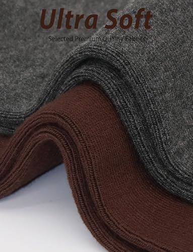 Image of Womens Viscose Bamboo Crew Socks Thin Casual Ultra Soft Colorful Above Ankle Socks Breathable Comfortable 3 /6 Pairs