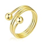 Josfeva Vital, anello magnetico da donna, delicato sulla pelle, anello vitale con forti magneti, anello magnetico regolabile per dimagrire/dormire meglio/contro Anxiety, anello vitale unisex con